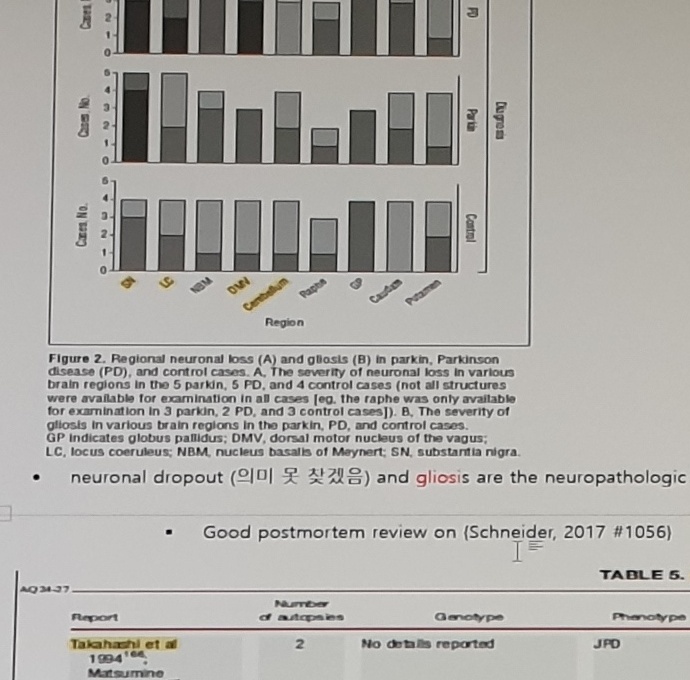 Regional neuronal loss and gliosis partial figure